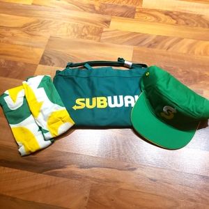 COPY - 4pc New Subway Apparel 2 Headbands, Hat, Apron
